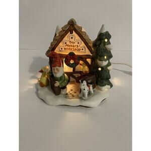 Fitz & Floyd Holiday Hamlet Toymaker's Workshop - Enchanted Forrest Collection